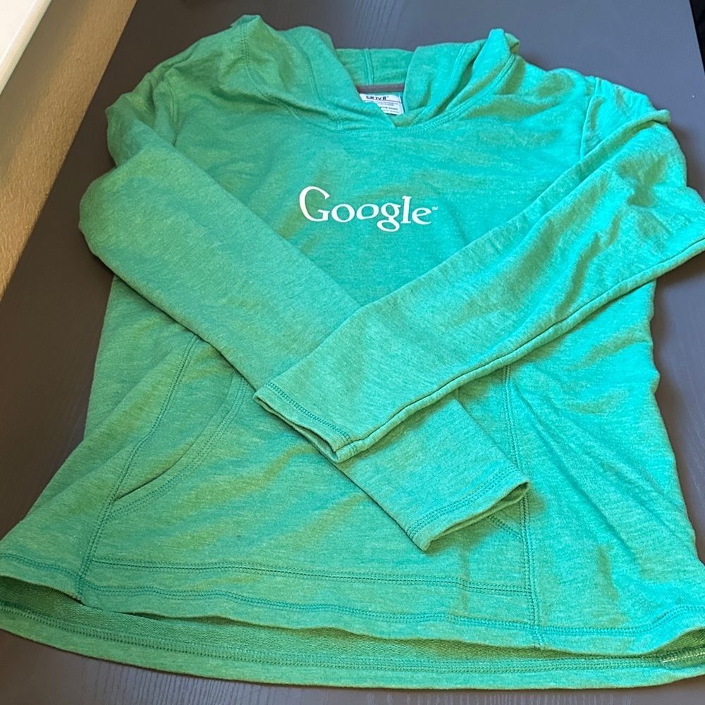 Google Green Pullover Hoodie Size Medium